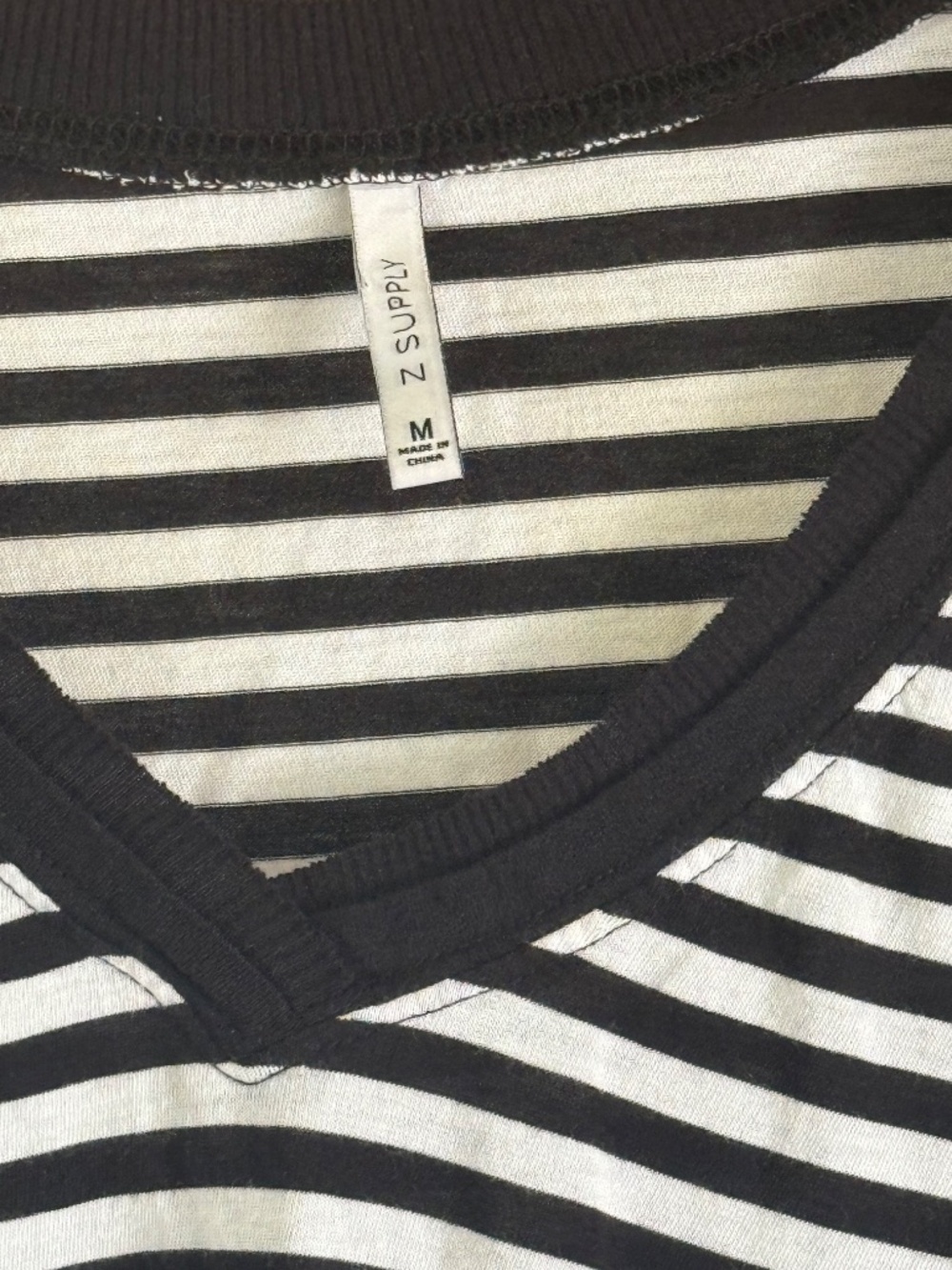 Z Supply Striped Short Sleeve Top - Picture 3 of 3